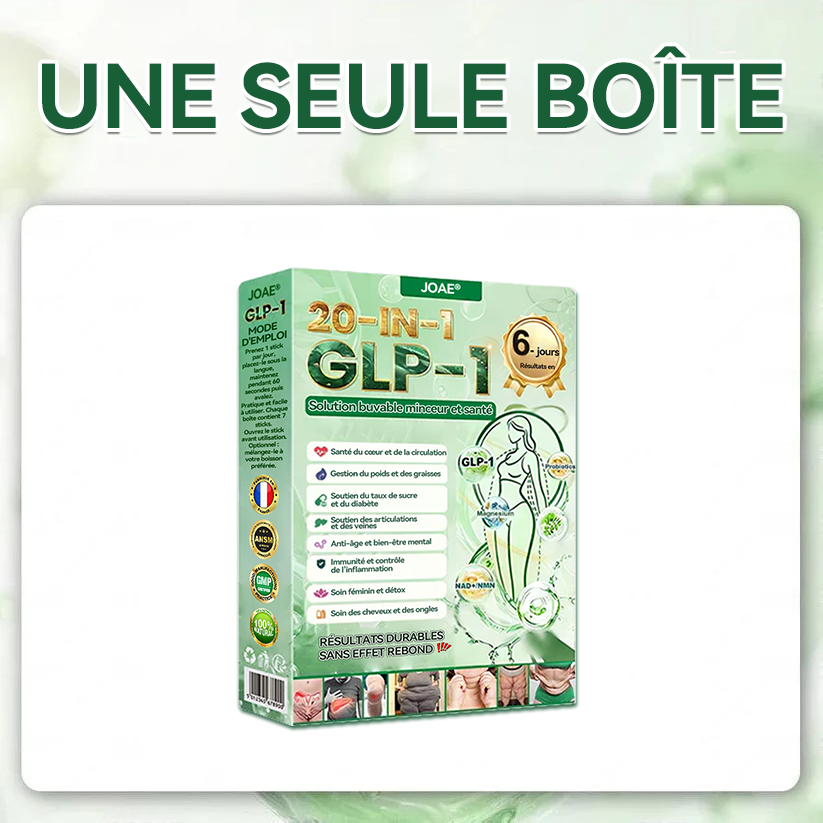🔥 Boutique Officielle 𝐉𝑶𝗔𝙀® | 𝐆𝑳𝗣-1 20-en-1 Slim & Health Oral Solution – 1 prise par jour, résultats en 6 jours 💧 100 milliards de probiotiques actifs pour mincir naturellement, réguler la glycémie et raffermir la peau.