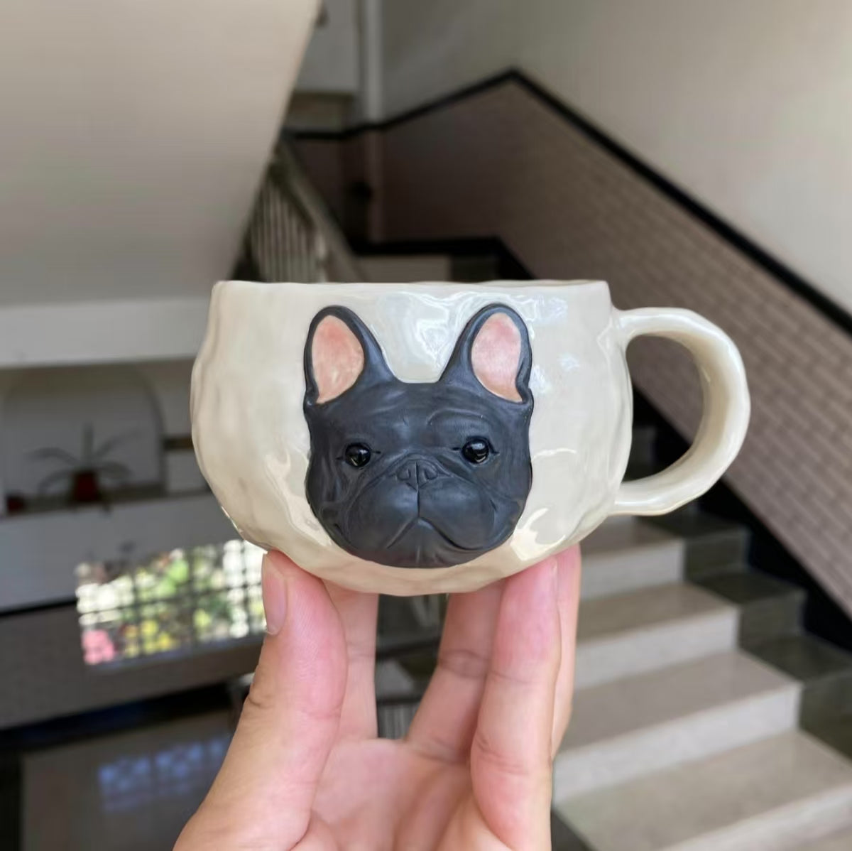 black and white Bulldog