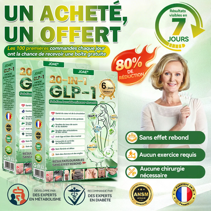 🔥 Boutique Officielle 𝐉𝑶𝗔𝙀® | 𝐆𝑳𝗣-1 20-en-1 Slim & Health Oral Solution – 1 prise par jour, résultats en 6 jours 💧 100 milliards de probiotiques actifs pour mincir naturellement, réguler la glycémie et raffermir la peau.